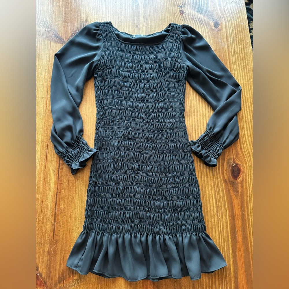 Krisa black mini dress